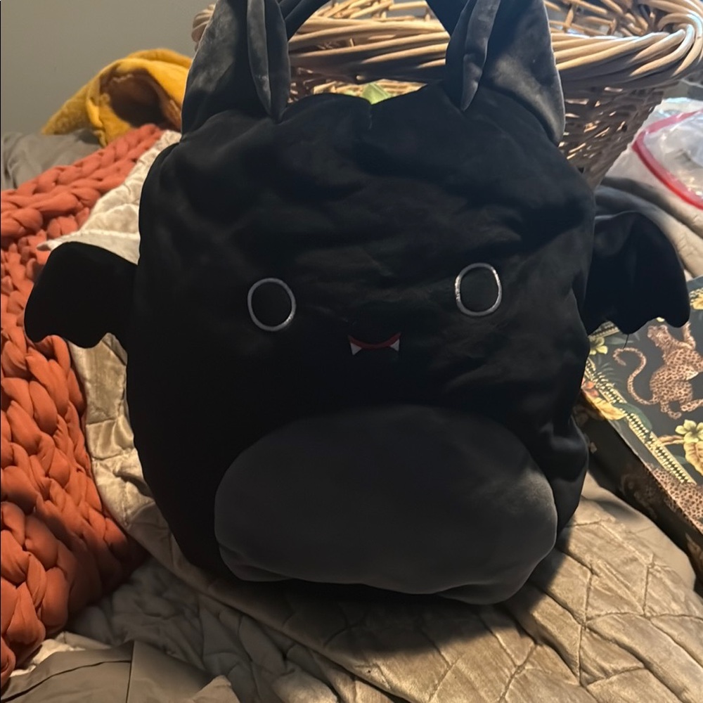 Squishmallows Black and Gray Bat Plush